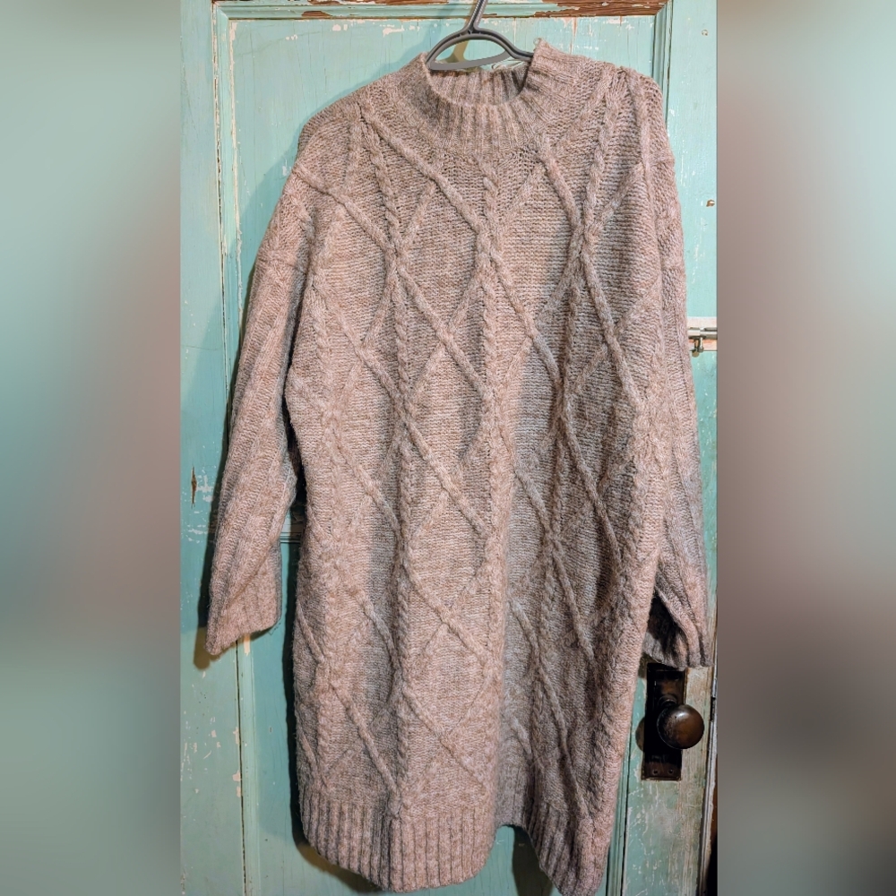 George Women's Sweater Maxi Dress in Taupe